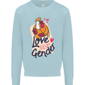 LGBT Love Has No Gender Gay Pride Day Mens Sweatshirt Jumper Light Blue