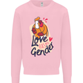 LGBT Love Has No Gender Gay Pride Day Mens Sweatshirt Jumper Light Pink