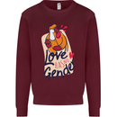 LGBT Love Has No Gender Gay Pride Day Mens Sweatshirt Jumper Maroon