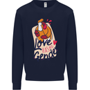 LGBT Love Has No Gender Gay Pride Day Mens Sweatshirt Jumper Navy Blue
