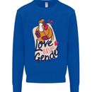 LGBT Love Has No Gender Gay Pride Day Mens Sweatshirt Jumper Royal Blue