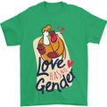 LGBT Love Has No Gender Gay Pride Day Mens T-Shirt Cotton Gildan Irish Green