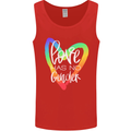 LGBT Love Has No Gender Gay Pride Day Mens Vest Tank Top Red