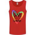 LGBT Love Has No Gender Gay Pride Day Mens Vest Tank Top Red