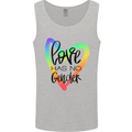 LGBT Love Has No Gender Gay Pride Day Mens Vest Tank Top Sports Grey