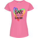 LGBT Love Has No Gender Gay Pride Day Womens Petite Cut T-Shirt Azalea
