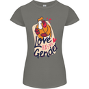 LGBT Love Has No Gender Gay Pride Day Womens Petite Cut T-Shirt Charcoal
