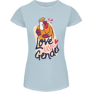 LGBT Love Has No Gender Gay Pride Day Womens Petite Cut T-Shirt Light Blue