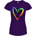 LGBT Love Has No Gender Gay Pride Day Womens Petite Cut T-Shirt Purple