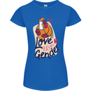 LGBT Love Has No Gender Gay Pride Day Womens Petite Cut T-Shirt Royal Blue