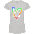 LGBT Love Has No Gender Gay Pride Day Womens Petite Cut T-Shirt Sports Grey