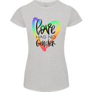 LGBT Love Has No Gender Gay Pride Day Womens Petite Cut T-Shirt Sports Grey