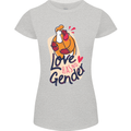 LGBT Love Has No Gender Gay Pride Day Womens Petite Cut T-Shirt Sports Grey