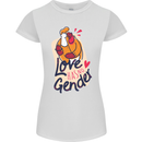 LGBT Love Has No Gender Gay Pride Day Womens Petite Cut T-Shirt White