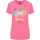 LGBT Love Has No Gender Gay Pride Day Womens Wider Cut T-Shirt Azalea
