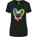 LGBT Love Has No Gender Gay Pride Day Womens Wider Cut T-Shirt Black