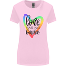 LGBT Love Has No Gender Gay Pride Day Womens Wider Cut T-Shirt Light Pink