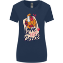 LGBT Love Has No Gender Gay Pride Day Womens Wider Cut T-Shirt Navy Blue