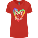 LGBT Love Has No Gender Gay Pride Day Womens Wider Cut T-Shirt Red