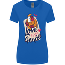 LGBT Love Has No Gender Gay Pride Day Womens Wider Cut T-Shirt Royal Blue
