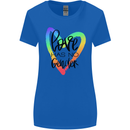 LGBT Love Has No Gender Gay Pride Day Womens Wider Cut T-Shirt Royal Blue