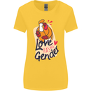 LGBT Love Has No Gender Gay Pride Day Womens Wider Cut T-Shirt Yellow