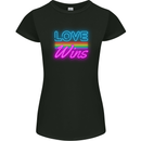 LGBT Love Wins Gay Pride Day Awareness Womens Petite Cut T-Shirt Black