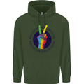 LGBT Never Stop Loving Fighting Gay Pride Childrens Kids Hoodie Forest Green