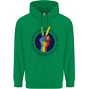 LGBT Never Stop Loving Fighting Gay Pride Childrens Kids Hoodie Irish Green