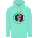 LGBT Never Stop Loving Fighting Gay Pride Childrens Kids Hoodie Peppermint