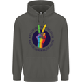LGBT Never Stop Loving Fighting Gay Pride Childrens Kids Hoodie Storm Grey