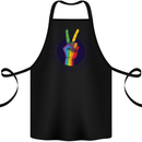 LGBT Never Stop Loving Fighting Gay Pride Cotton Apron 100% Organic Black