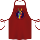 LGBT Never Stop Loving Fighting Gay Pride Cotton Apron 100% Organic Maroon