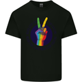 LGBT Never Stop Loving Fighting Gay Pride Kids T-Shirt Childrens Black
