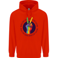 LGBT Never Stop Loving Fighting Gay Pride Mens 80% Cotton Hoodie Bright Red