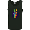LGBT Never Stop Loving Fighting Gay Pride Mens Vest Tank Top Black