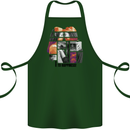 LGBT Onwards to Happiness Cotton Apron 100% Organic Forest Green