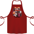 LGBT Onwards to Happiness Cotton Apron 100% Organic Maroon