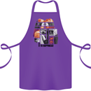 LGBT Onwards to Happiness Cotton Apron 100% Organic Purple