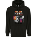LGBT Onwards to Happiness Mens 80% Cotton Hoodie Black