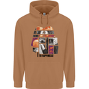 LGBT Onwards to Happiness Mens 80% Cotton Hoodie Caramel Latte