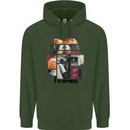 LGBT Onwards to Happiness Mens 80% Cotton Hoodie Forest Green