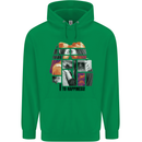 LGBT Onwards to Happiness Mens 80% Cotton Hoodie Irish Green