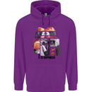 LGBT Onwards to Happiness Mens 80% Cotton Hoodie Purple