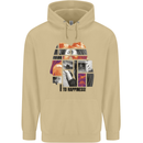 LGBT Onwards to Happiness Mens 80% Cotton Hoodie Sand