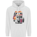 LGBT Onwards to Happiness Mens 80% Cotton Hoodie White