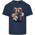 LGBT Onwards to Happiness Mens Cotton T-Shirt Tee Top Navy Blue