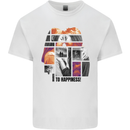 LGBT Onwards to Happiness Mens Cotton T-Shirt Tee Top White