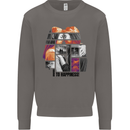LGBT Onwards to Happiness Mens Sweatshirt Jumper Charcoal