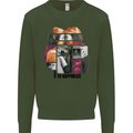 LGBT Onwards to Happiness Mens Sweatshirt Jumper Forest Green